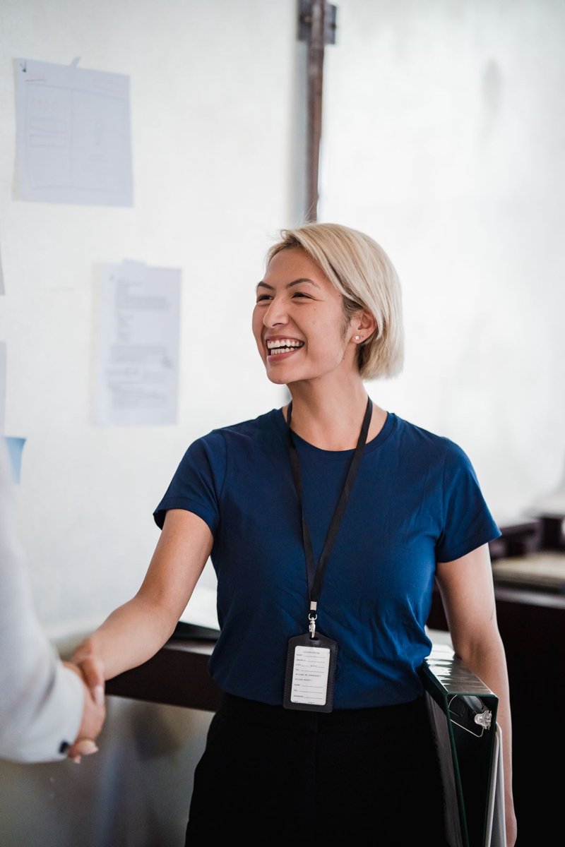 Stock photo of a model standing in for Priya, a character
