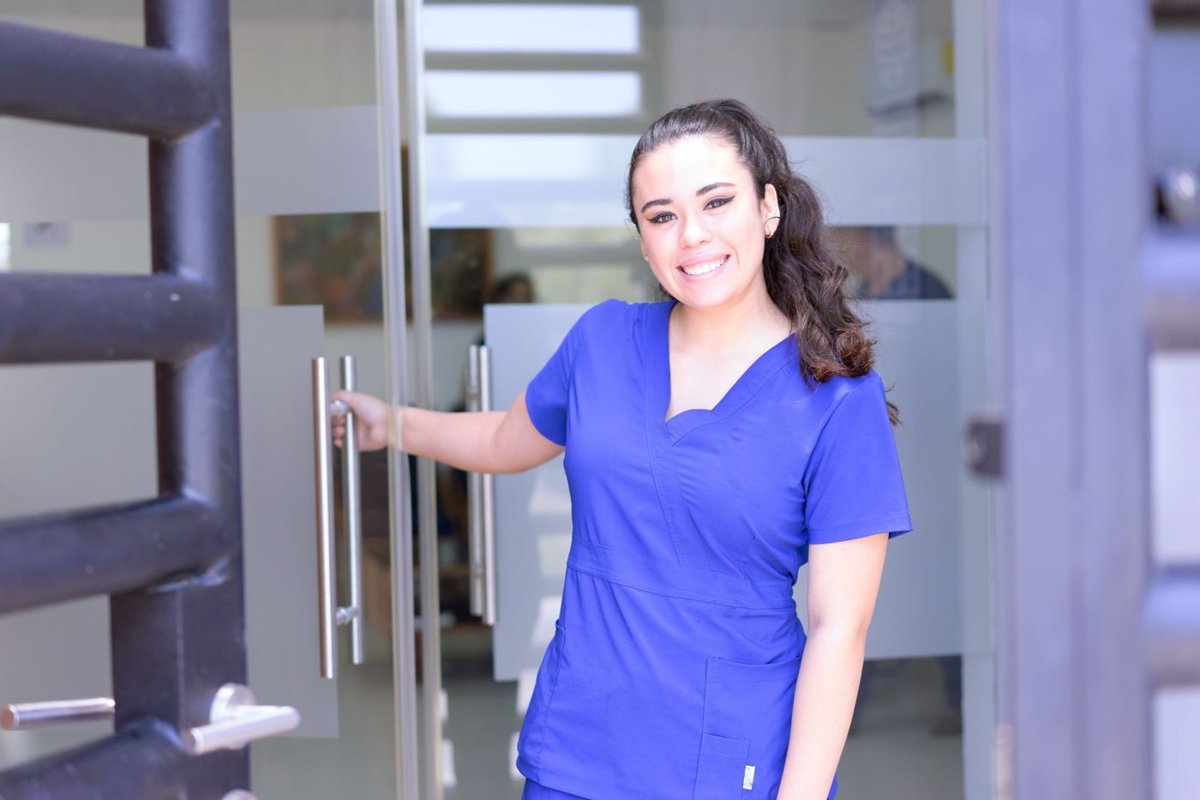 Stock photo of a model standing in for Joanne, a character